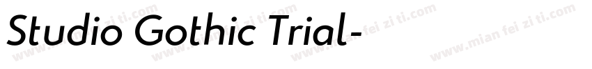 Studio Gothic Trial字体转换